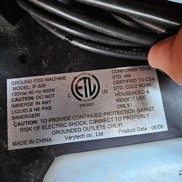 DJ Show Stage Ground Foger Machine IF-505 400W Wirless Remote Controller - Picture 6 of 9